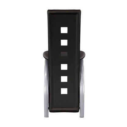 Black & Silver Counter-Height Chairs, Set of 2 | Viva