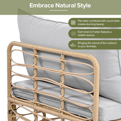 Viva Solara Collection: The Solara Reid 7-Piece Outdoor Sectional Sofa Set