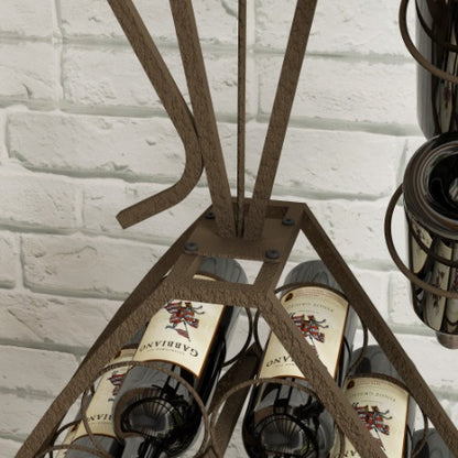 Unique Design Wine Bakers Rack, Freestanding Wine Rack With Storage Bottle, Wine Storage Home Bar For Liquor And Wine, Organizer For Kitchen, Dining Room