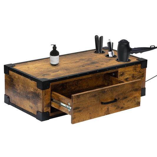 Viva Mariner Collection: Viva Mariner Wall-Mounted Fiberboard Barber Table