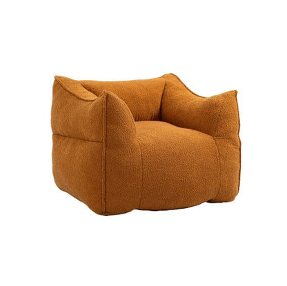 Orange High-Back Bean Bag Chair & Ottoman | Viva Celeste