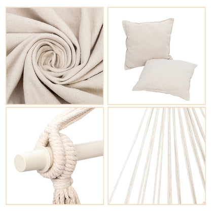 Beige Hanging Chair with Two Pillows | Viva