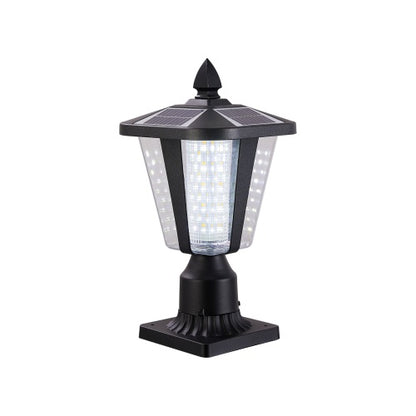 Solar-Powered Pillar Headlight with Dimmable LEDs – 1 Pack | Elegant & Energy-Efficient Outdoor Lighting
