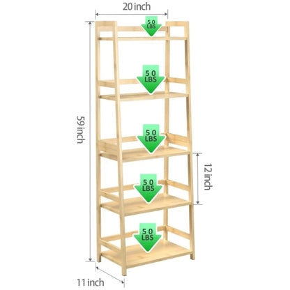 Viva Arbor 5-Tier Bamboo Bookcase