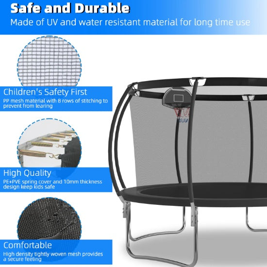 Viva Pulse 12FT Trampoline – Where Play Meets Sculptural Design