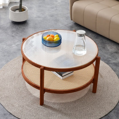 Cirro Double-Layer Round Coffee Table | Viva