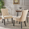 Viva Aria Buttonless Tufted Contemporary Dining Chairs