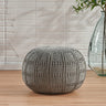 Viva Atelier Boreal Hand-Knitted Cotton Round Pouf