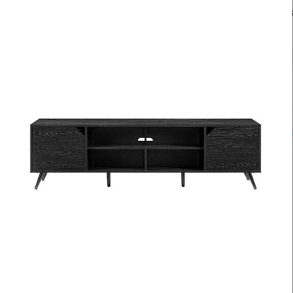 Black 2-Door TV Stand | Viva Noir