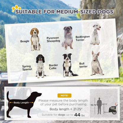 Viva Luxe Alba White Pet Trailer & Stroller