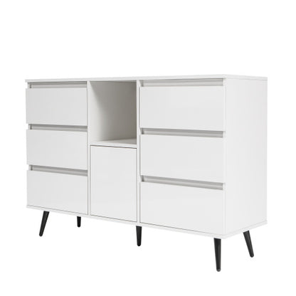 Luxury LED Storage Cabinet - Sleek & Modern White Gloss Finish