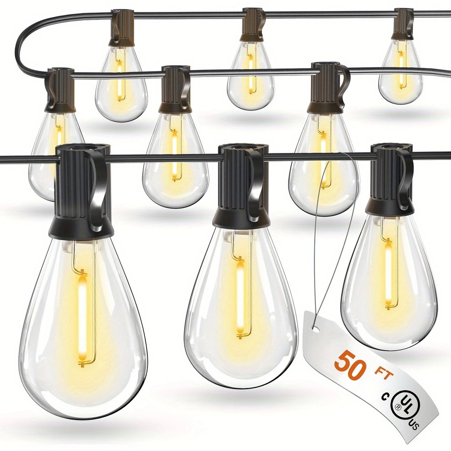 High-Voltage S14 Light String – Weatherproof Outdoor LED String Lights for Patio, Backyard & Commercial Use