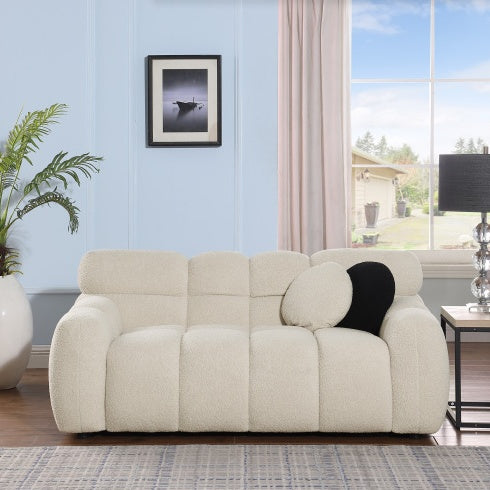 Viva Smart Living Collection: Bouclé Marshmallow 2-Seater Sofa
