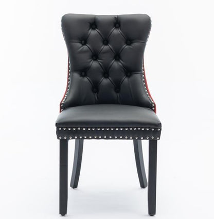 Viva Élise Tufted PU Velvet Dining Chair Set