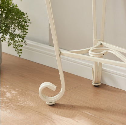 Modern Tempered Glass Metal Frame Table – Elegant & Durable Design