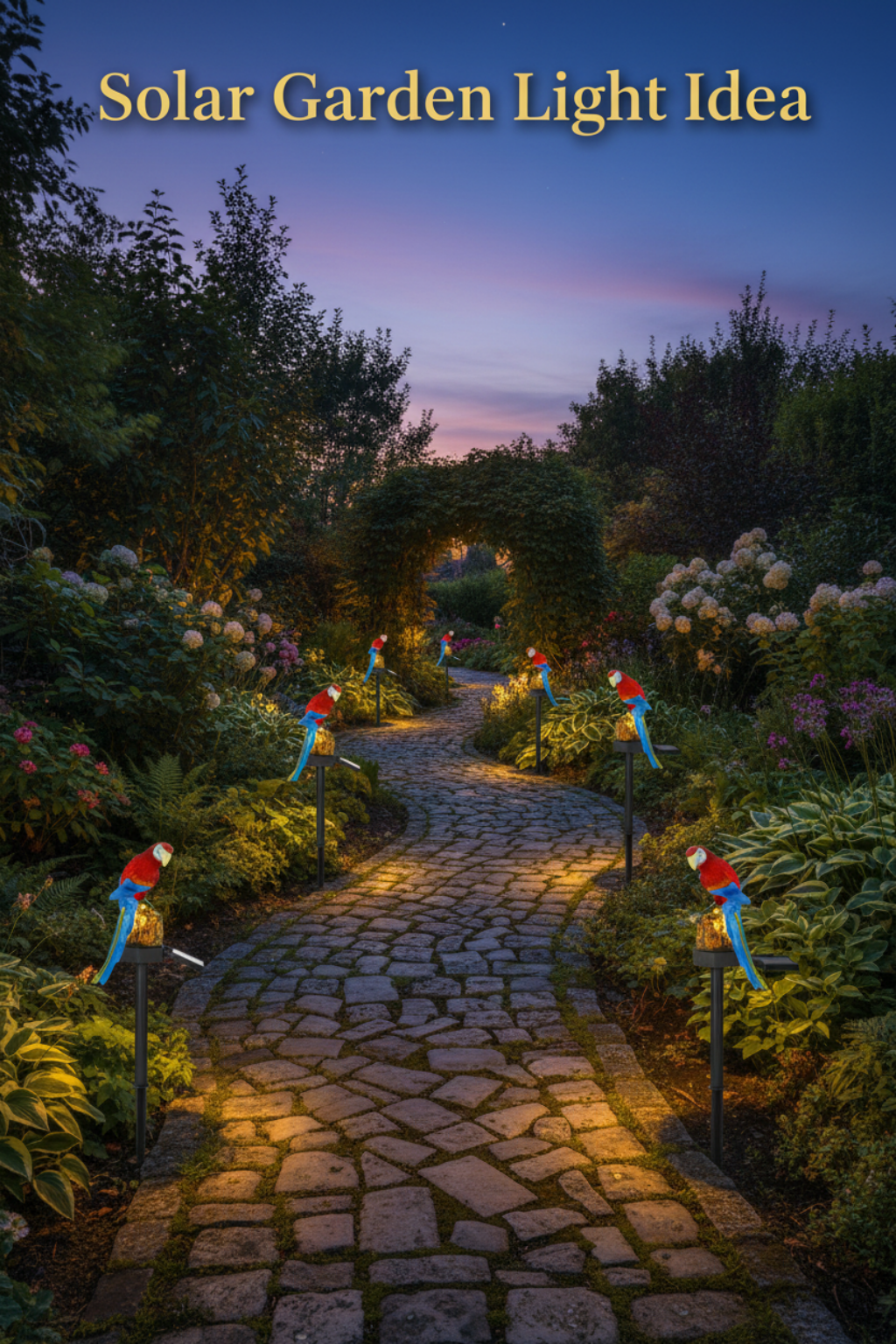 Viva Elite Solar Parrot Garden Light - Whimsical LED Landscape Sculpture