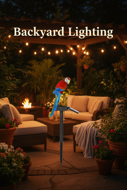 Viva Elite Solar Parrot Garden Light - Whimsical LED Landscape Sculpture