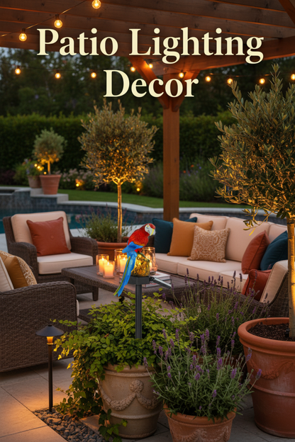 Viva Elite Solar Parrot Garden Light - Whimsical LED Landscape Sculpture