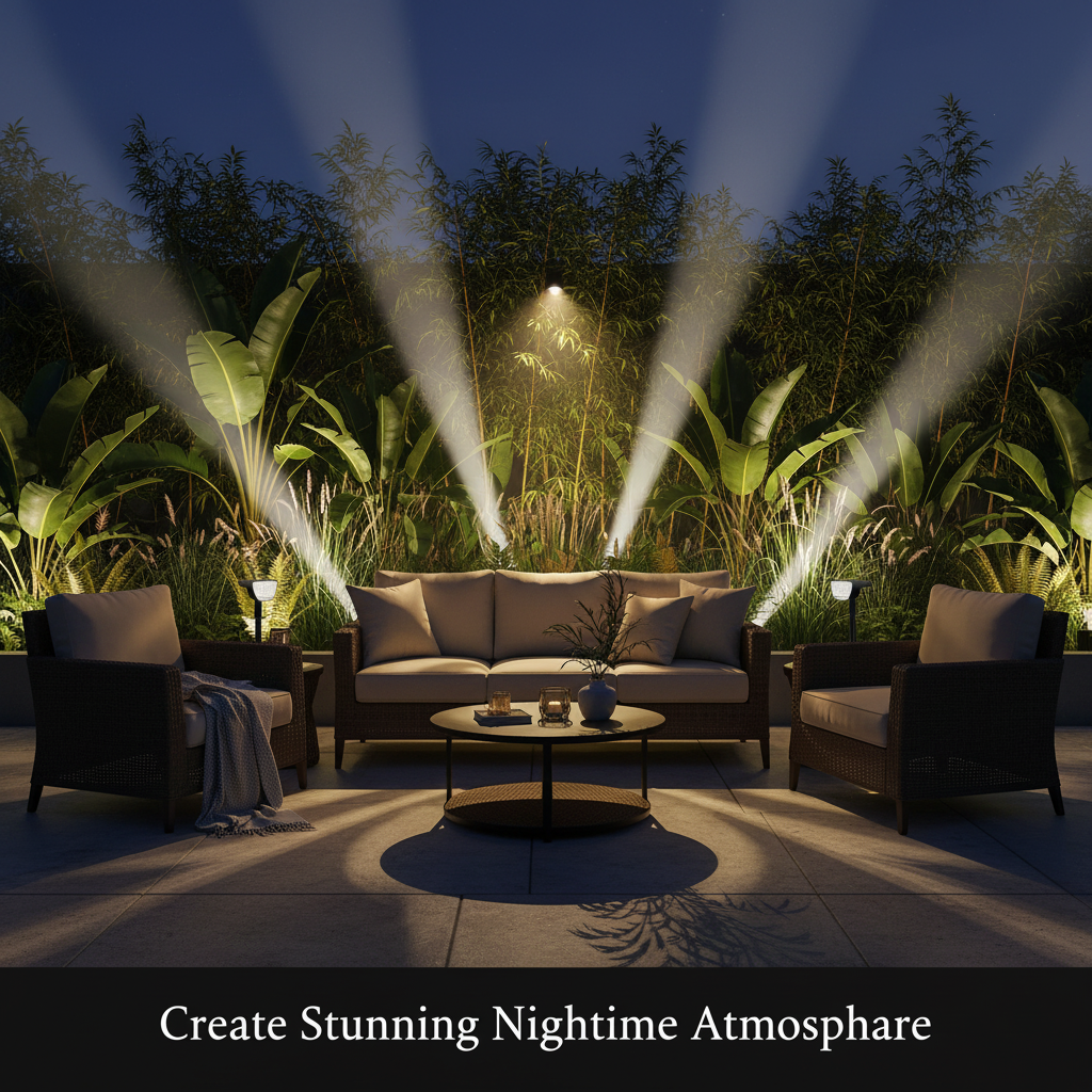 Viva Elite Solar Landscape Spotlights - 32 LED Security &amp; Accent Lighting