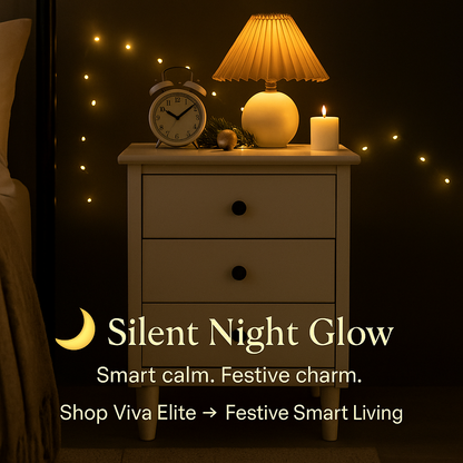 Viva Elite Classic White Nightstand - Scandinavian Minimalist Design