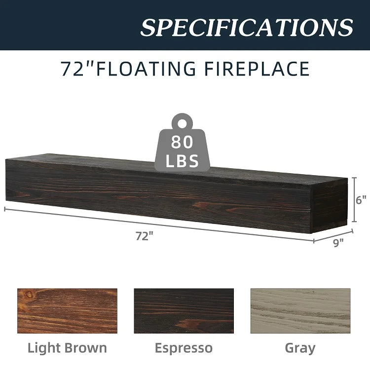 floating wall shelf as wall-mounted storage