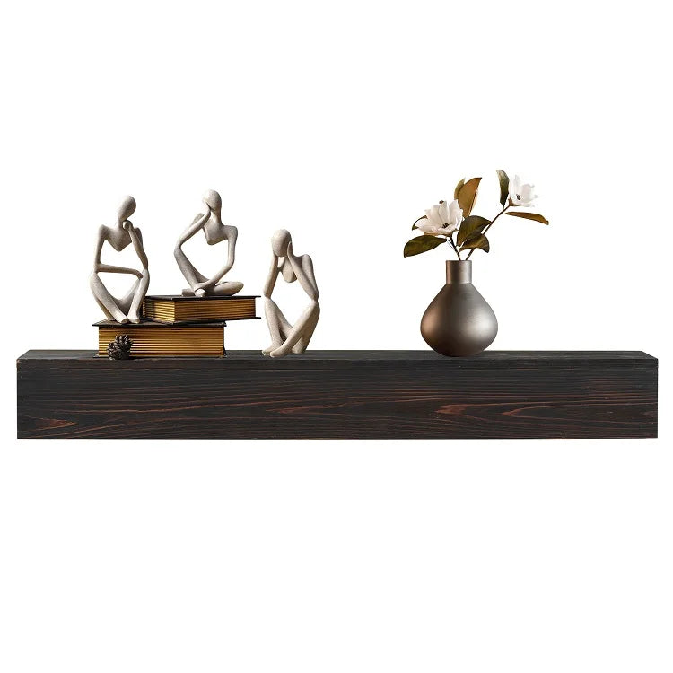 floating wall shelf for rustic wall decor