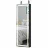 Mirrored Jewelry Armoire with Full-Length Mirror and LED Lights – Sleek & Secure Storage Solution