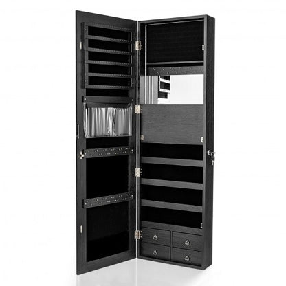 Multipurpose Storage Cabinet with 4 Drawers - Black