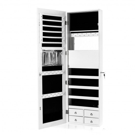 Multipurpose Storage Cabinet with 4 Drawers - White