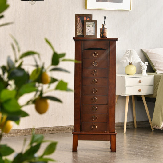 Viva Elite Grandeur Brown Jewelry Armoire – The Future of Expansive Storage Luxury