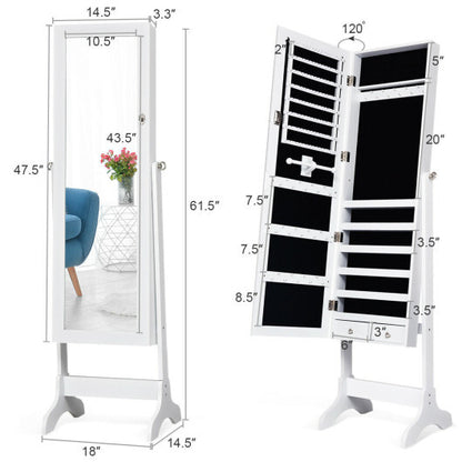 Viva Elite Lumière Lockable Mirrored Jewelry Armoire – The Future of Pristine Security