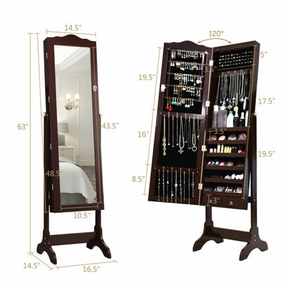Viva Elite Illuminated Jewelry Armoire with Mirror – The Future of Luxury Storage Architecture