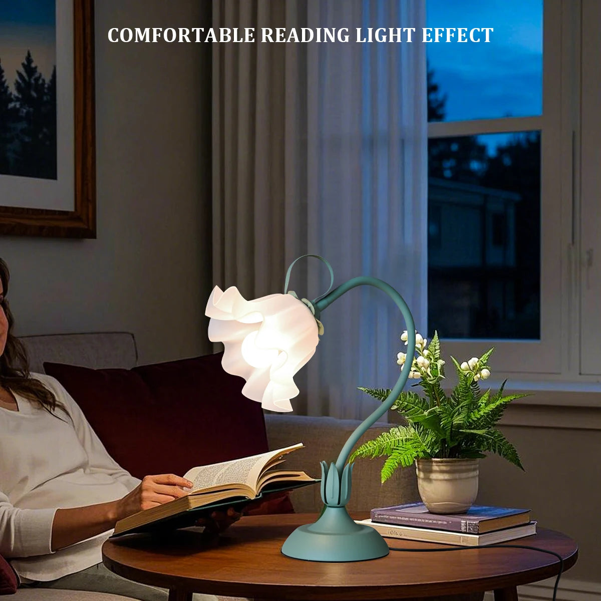 Viva Elite Vintage Flower Lamp with Adjustable Gooseneck