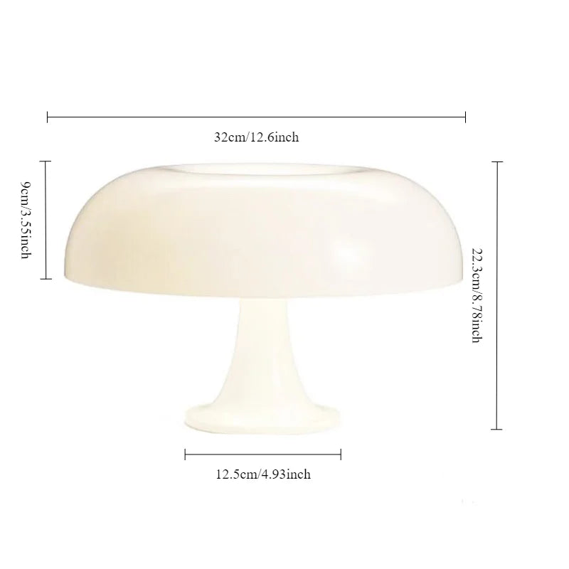 Viva Elite Retro Mushroom Lamp - Rechargeable Cordless Design