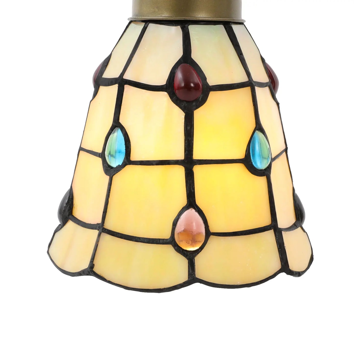 Viva Elite Artisan Cat Table Lamp with Tiffany Glass Shade
