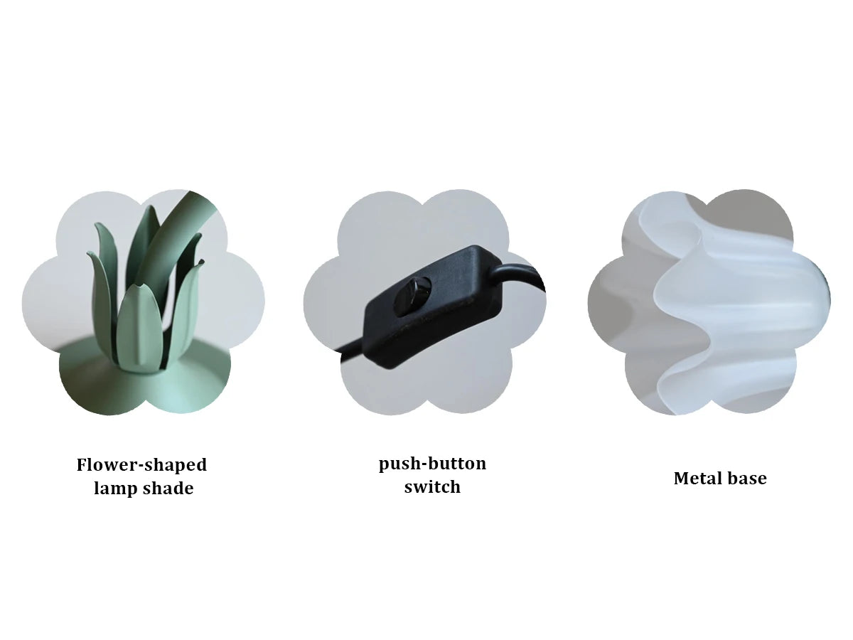 Viva Elite Vintage Flower Lamp with Adjustable Gooseneck