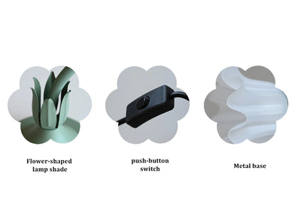 Viva Elite Vintage Flower Lamp with Adjustable Gooseneck