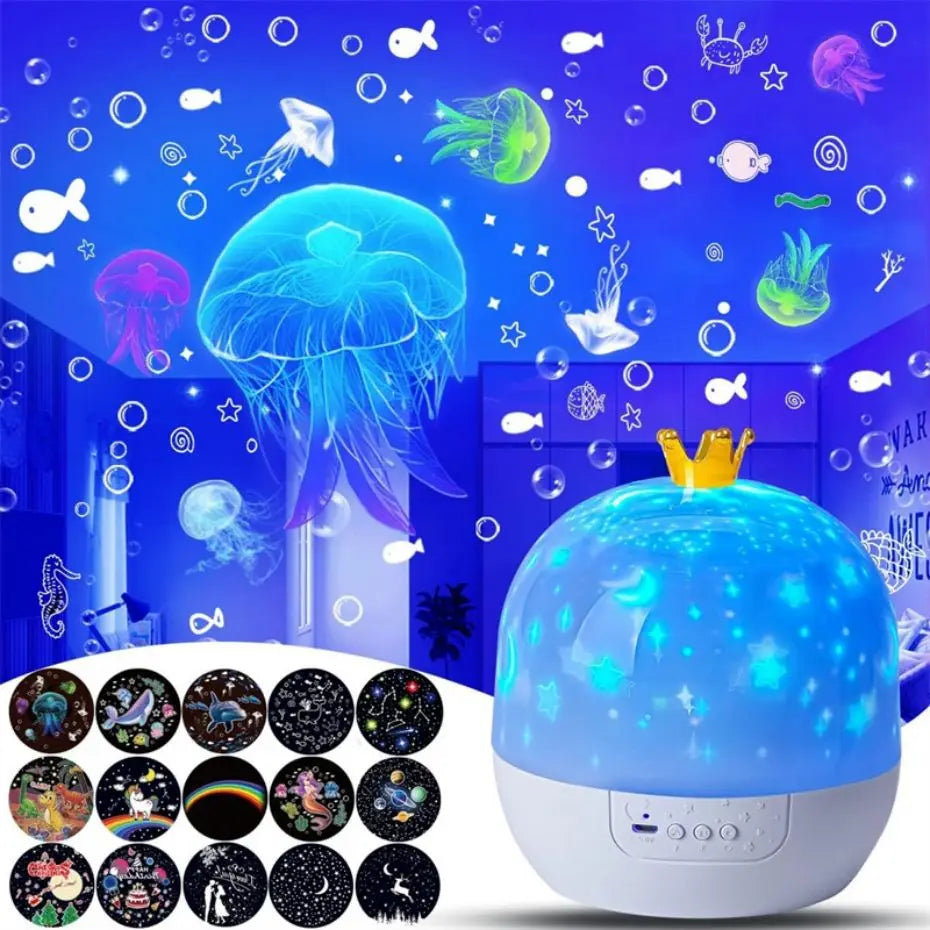 Viva Elite Ocean Wave Star Projector with 6 Projection Films