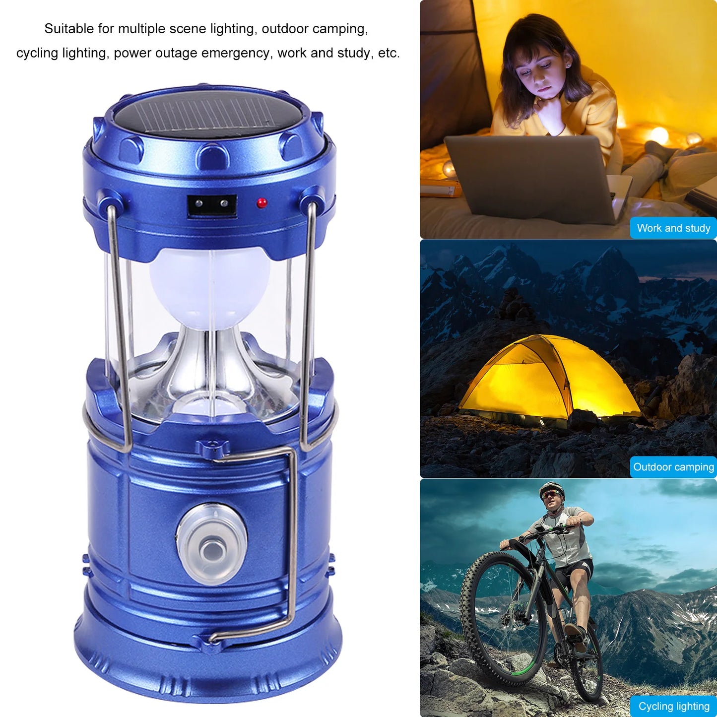 Viva Elite Telescopic Emergency Lantern - USB Rechargeable