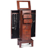 Medium Brown Wood Jewelry Armoire – Elegant Storage Solution for Your Precious Accessories