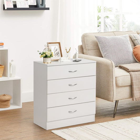 Viva Elite Smart Nightstand Series – Premium 4-Drawer Bedside Table with USB & Power Sockets