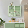 Viva Celestine Mint Green Glass Door Cabinet