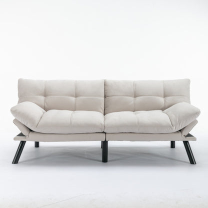 Viva Elite Élan Cream Convertible Folding Sofa Bed - The Future of Serene Elegance