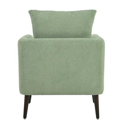 Upholstered Armchair With Solid Wood Legs
