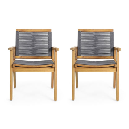 Viva Atelier McGill Gray Chenille Dining Chairs (Set of 2)