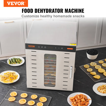 VEVOR 10-Tray 1000W Stainless Steel Food Dehydrator | Viva