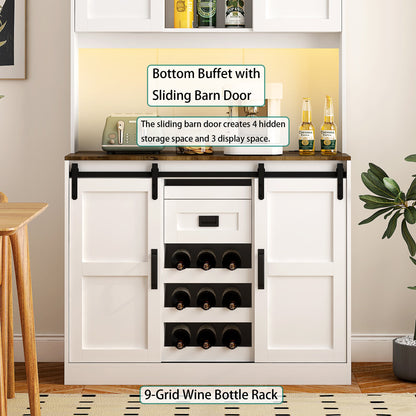 Viva Elite Hearthstone Farmhouse Bar Cabinet – Where Rustic Charm Meets Entertainment Excellence