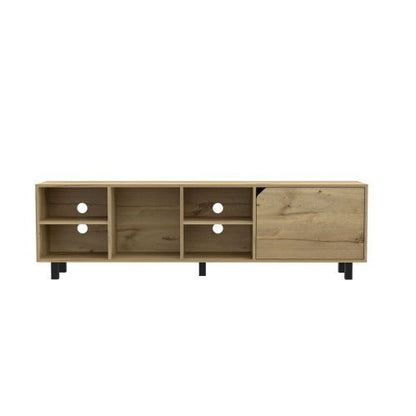 Beige Light-Oak-Finish TV Stand | Viva Valdivia