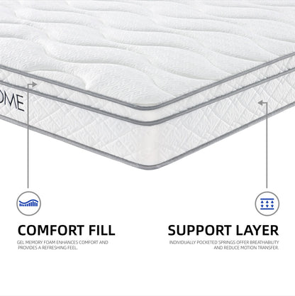 Viva Celeste 10″ Full-Size Hybrid Mattress in a Box