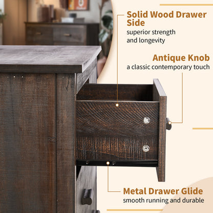 Viva Solstice Brown MDF Six-Drawer Chest